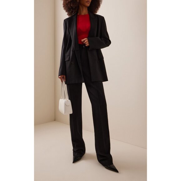 WARDROBE.NYC Sheer Bodysuit in Red Small New Womens Long Sleeve Top - Picture 11 of 16